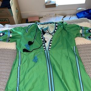 Summer green kaftan dress / Abaya